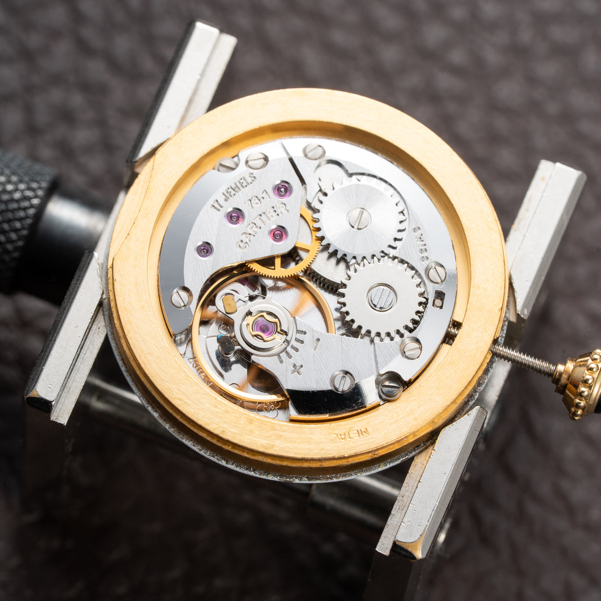 Cartier Vendôme Rond 'Paris' Diamond Set 18K Yellow Gold Ref. 78090 From 1970s