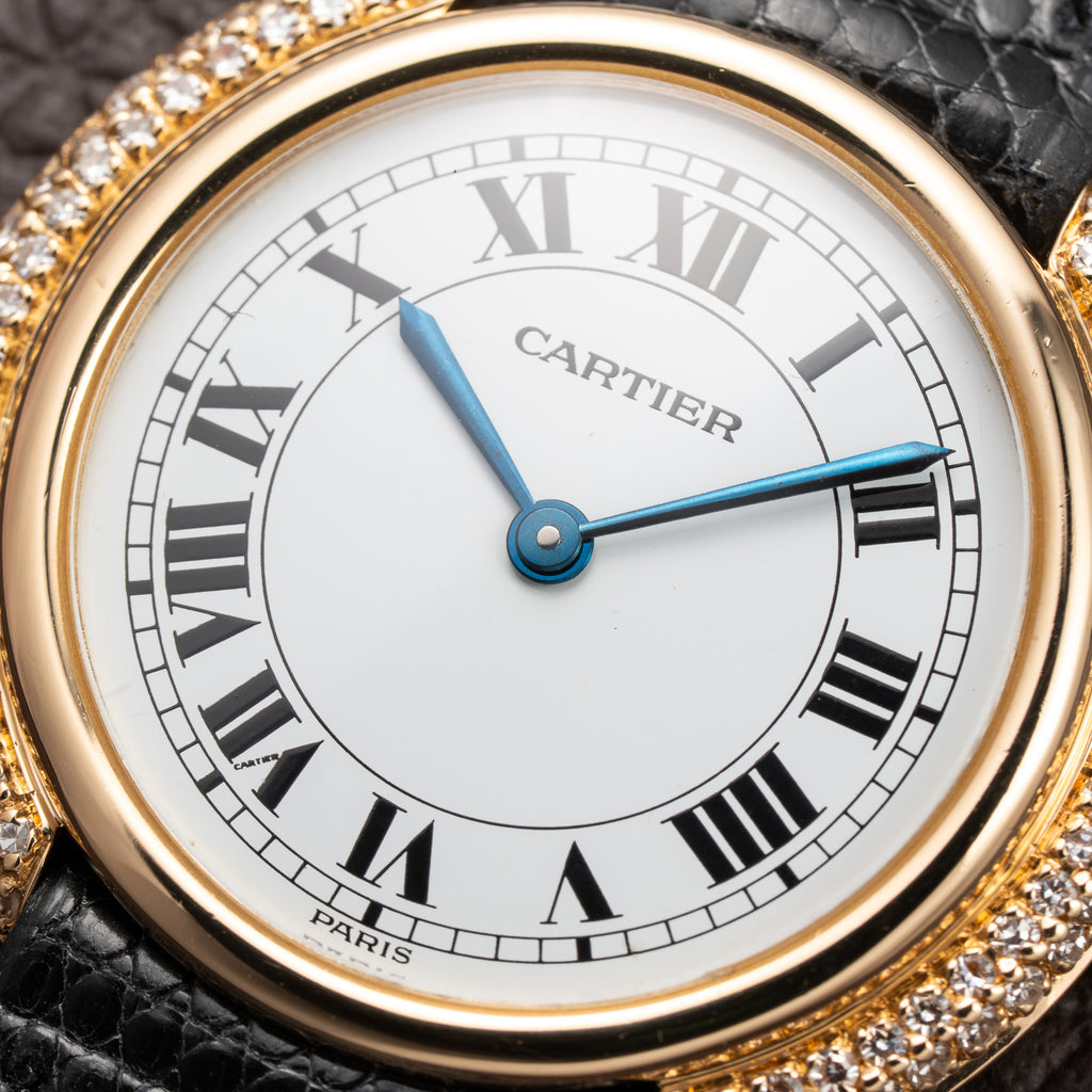 Cartier Vendôme Rond 'Paris' Diamond Set 18K Yellow Gold Ref. 78090 From 1970s