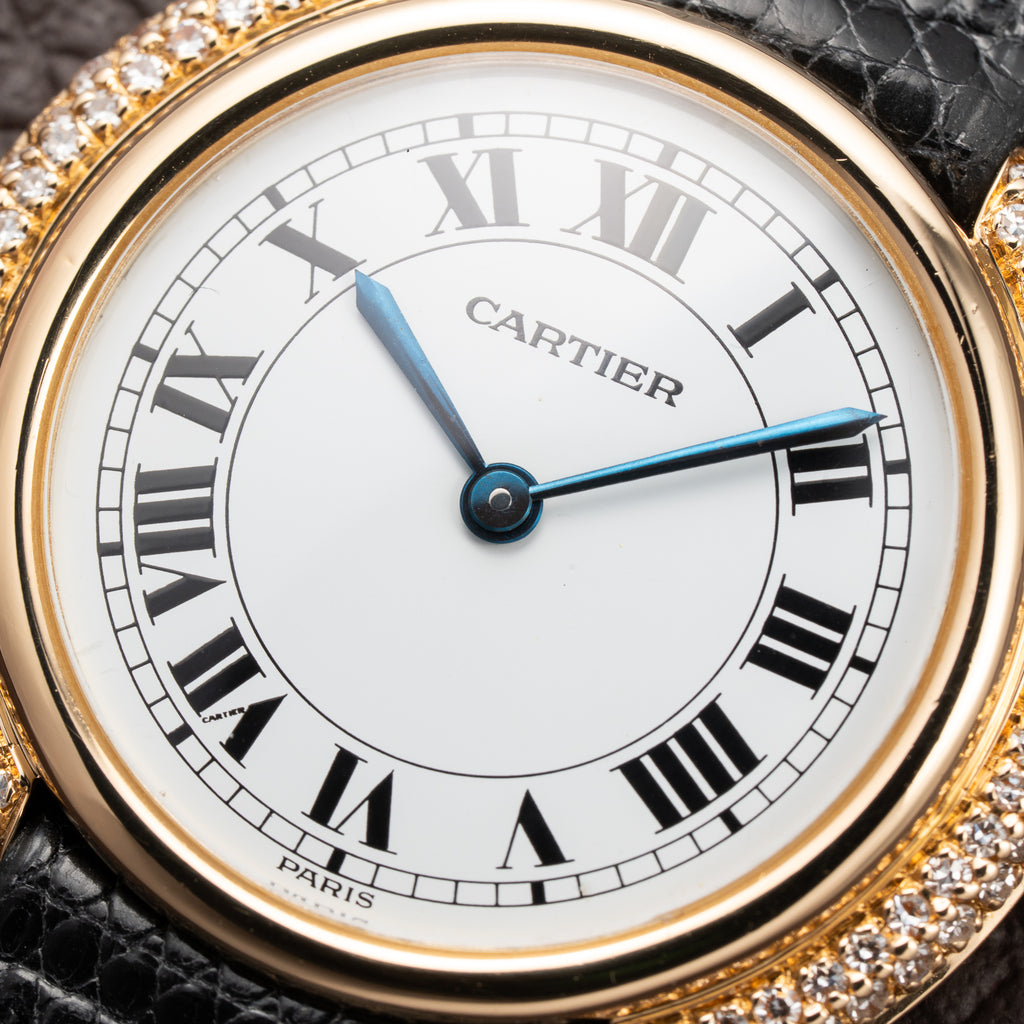 Cartier Vendôme Rond 'Paris' Diamond Set 18K Yellow Gold Ref. 78090 From 1970s
