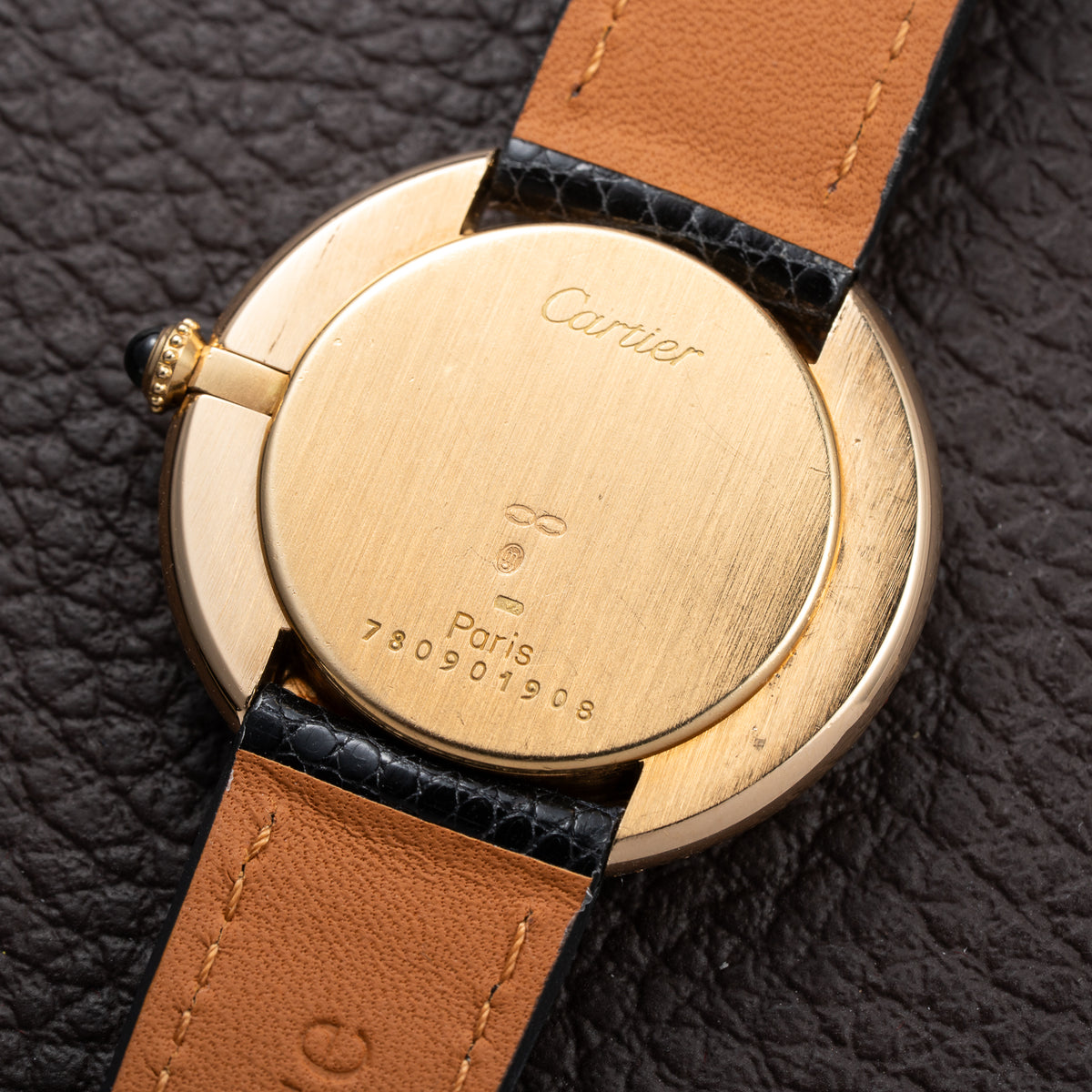 Cartier Vendôme Rond 'Paris' Diamond Set 18K Yellow Gold Ref. 78090 From 1970s