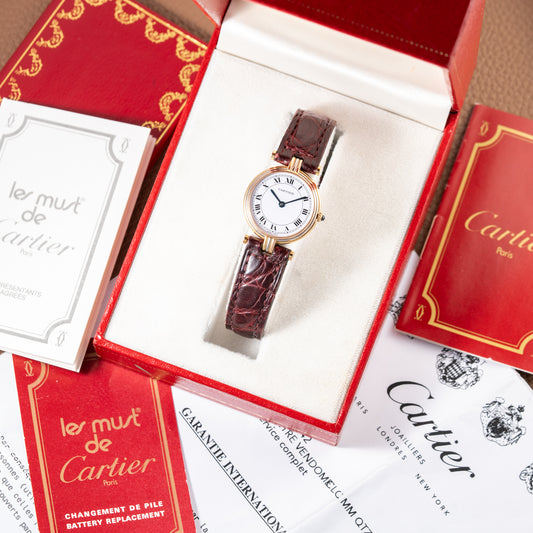 Cartier Vendôme Louis Trinity 18K 3 Ors PM Ref. 81004 from 1980s