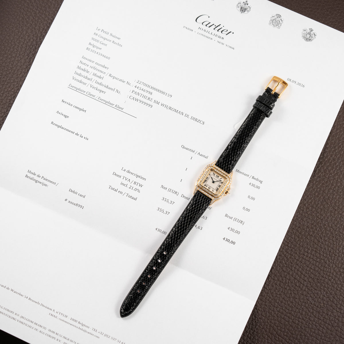 Cartier Panthère Factory Diamond Pavé 18K Yellow Gold PM w/ Cartier Service 2026 Ref. 8057929