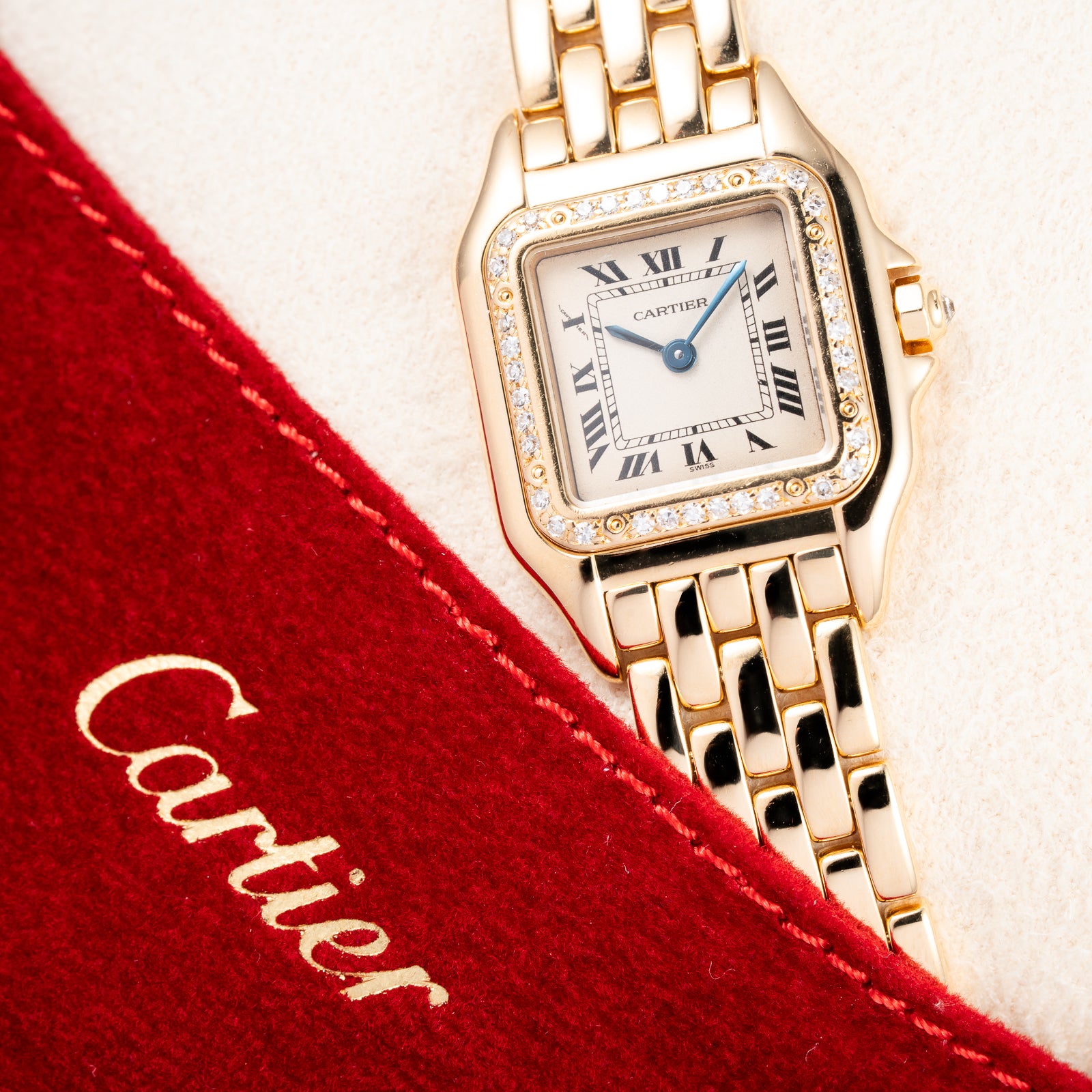 Cartier Panthère Factory Diamond 18K Yellow Gold PM Cartier Serviced 2026 with 2y Warranty Ref. 866911