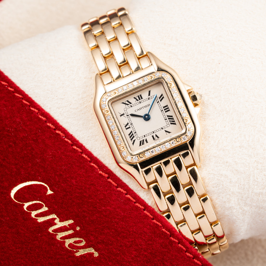 Cartier Panthère Factory Diamond 18K Yellow Gold PM Cartier Serviced 2026 with 2y Warranty Ref. 866911