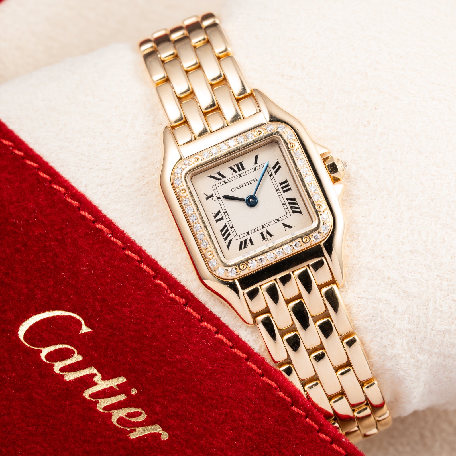 Cartier Panthère Factory Diamond 18K Yellow Gold PM Cartier Serviced 2026 with 2y Warranty Ref. 866911