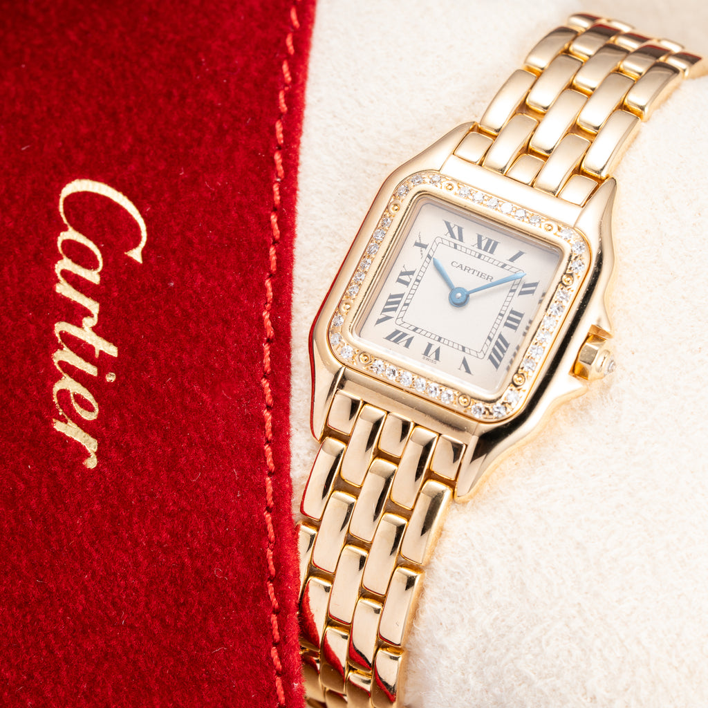 Cartier Panthère Factory Diamond 18K Yellow Gold PM Cartier Serviced 2026 with 2y Warranty Ref. 866911