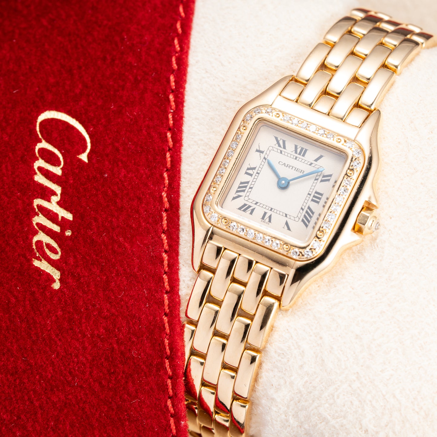 Cartier Panthère Factory Diamond 18K Yellow Gold PM Cartier Serviced 2026 with 2y Warranty Ref. 866911