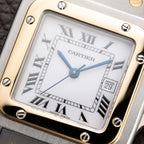 Cartier Santos Carrée Gold & Steel GM Automatic Ref. 2961 from 1980s