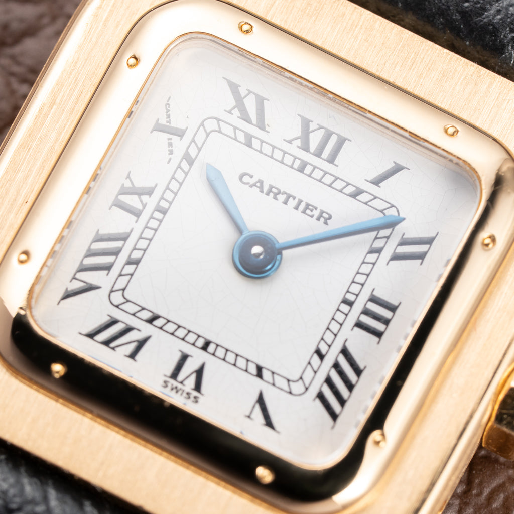Cartier Santos Dumont PM 18K Yellow Gold Quartz Ref 66024 from 1990s