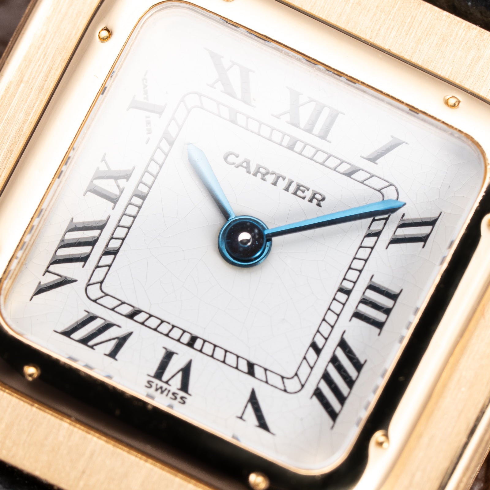 Cartier Santos Dumont PM 18K Yellow Gold Quartz Ref 66024 from 1990s