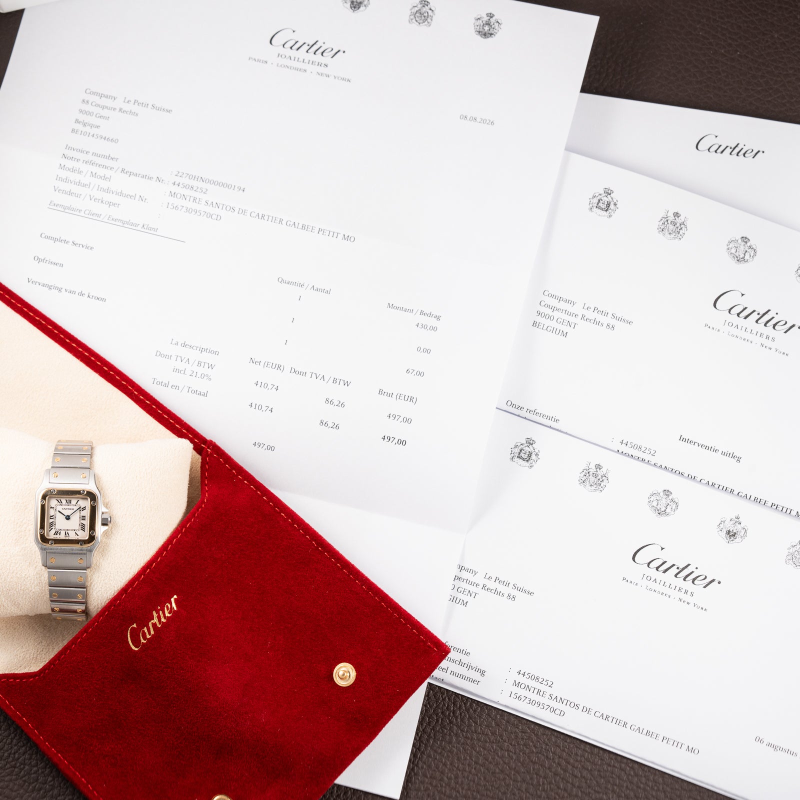 Cartier Santos Galbée Gold & Steel PM Cartier Service 2026 w/ 2-Year International Warranty Ref. 1567 from 1990s