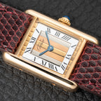 Cartier Tank Must de Vermeil ‘Trinity' Tricolor Dial PM Ref 5057001 from 1990s