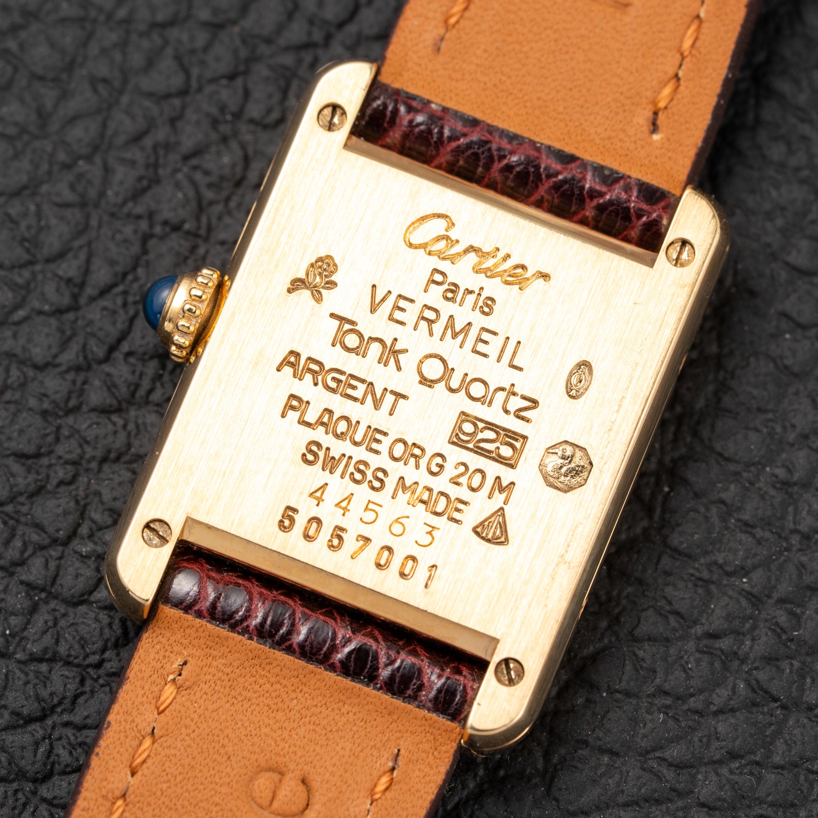 Cartier Tank Must de Vermeil ‘Trinity' Tricolor Dial PM Ref 5057001 from 1990s