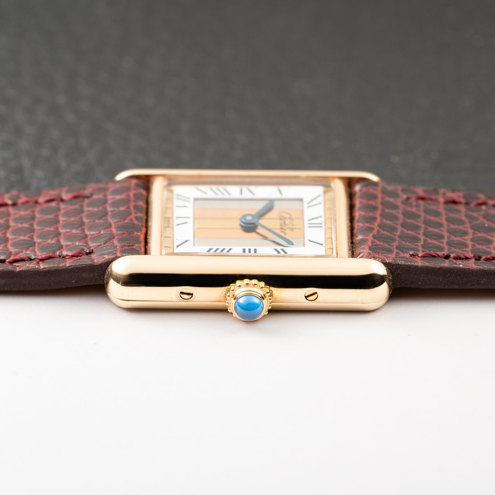 Cartier Tank Must de Vermeil ‘Trinity' Tricolor Dial PM Ref 5057001 from 1990s