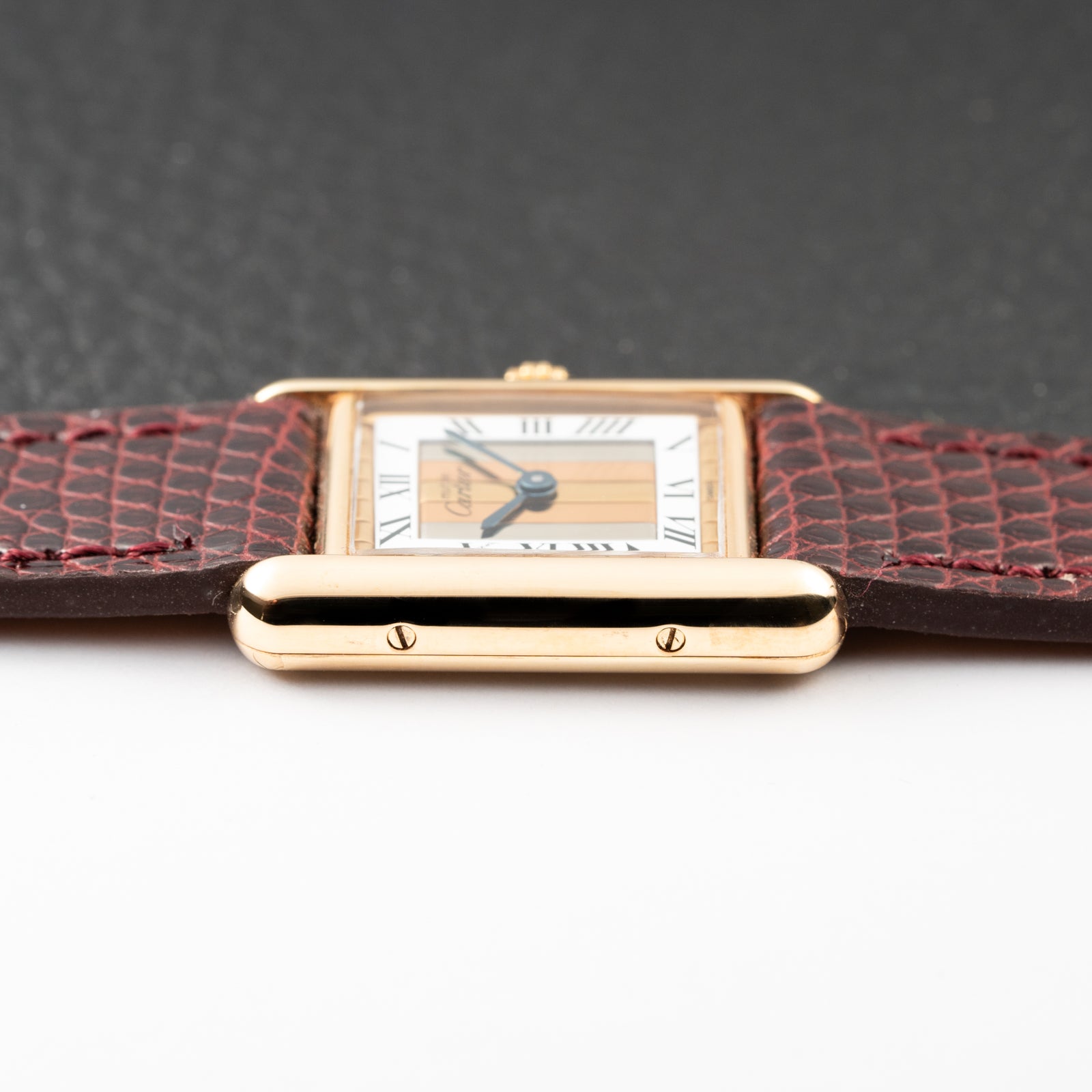 Cartier Tank Must de Vermeil ‘Trinity' Tricolor Dial PM Ref 5057001 from 1990s
