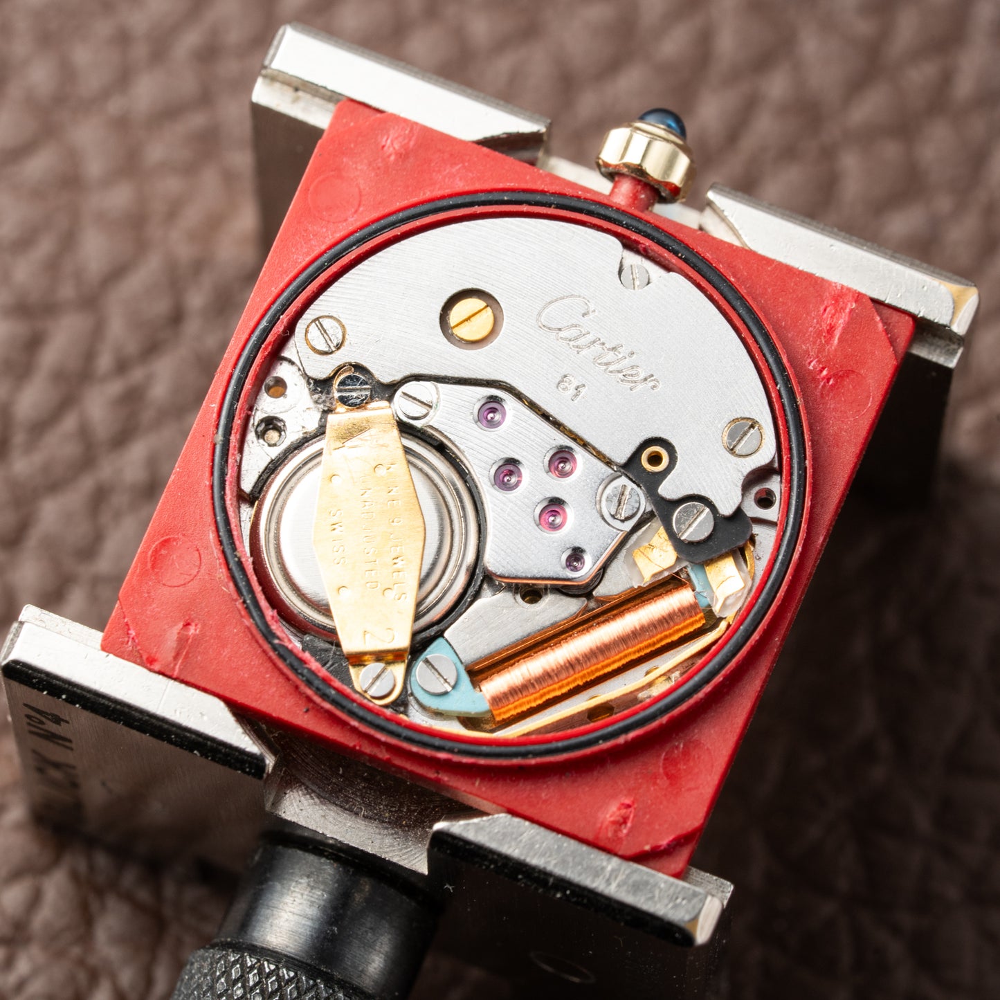 Cartier Must de Tank Vermeil Art Deco Roman Dial GM Reference 6 81006