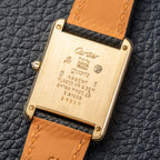 Cartier Must de Tank Vermeil Art Deco Roman Dial GM Reference 6 81006