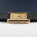 Cartier Must de Tank Vermeil Art Deco Roman Dial GM Reference 6 81006