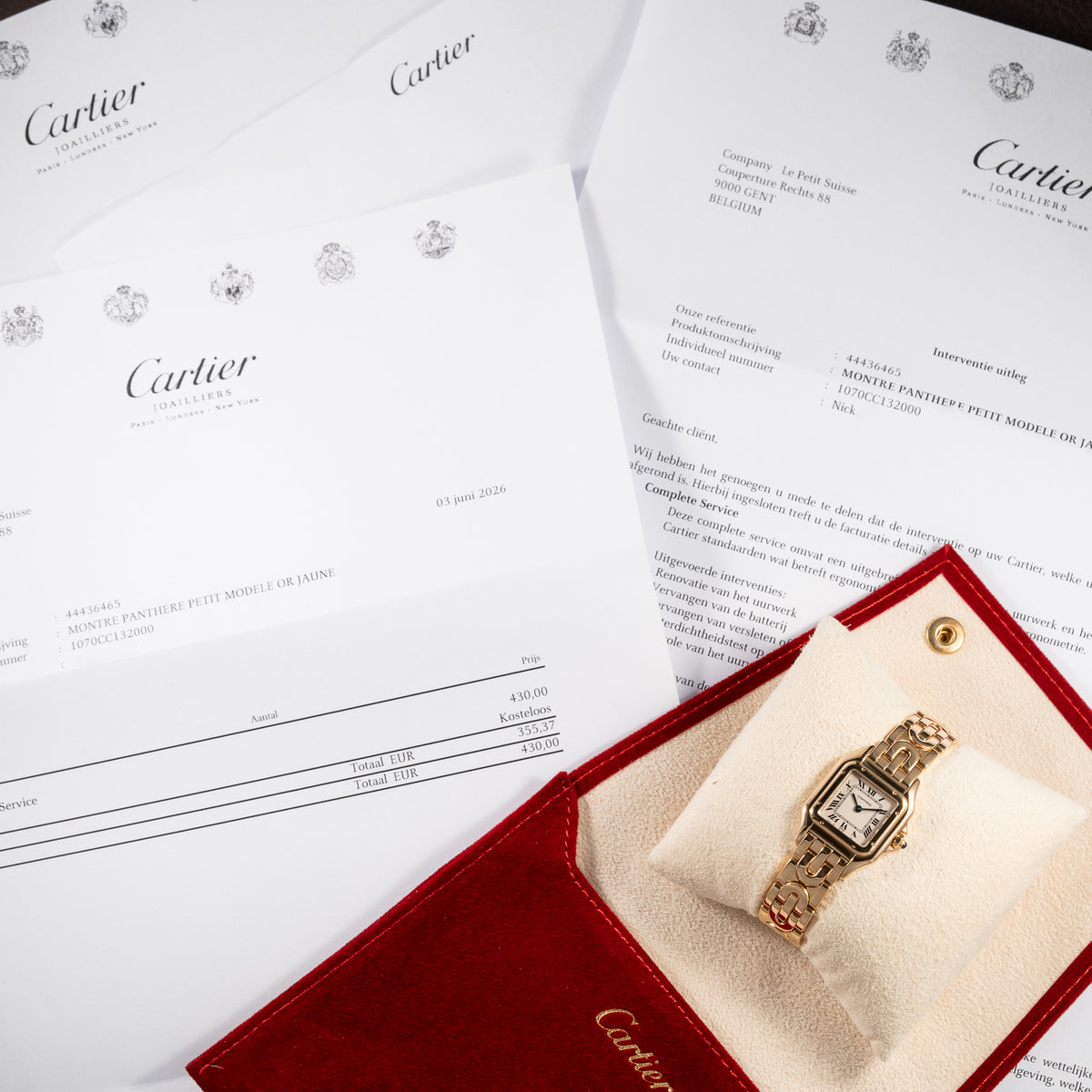 Cartier Panthère Art Deco 150th Anniversary Limited Edition 18K Yellow Gold Ref. 1070 from 1997