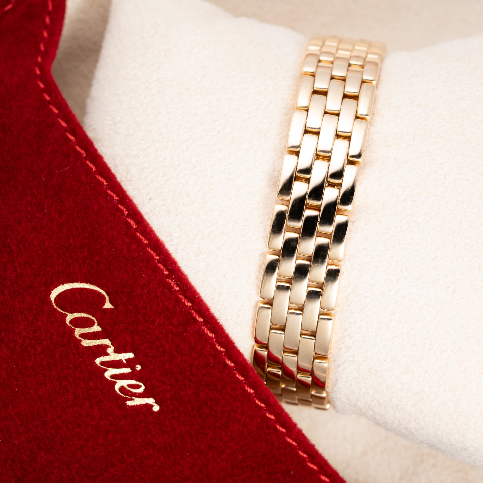 Cartier Panthère Ronde Vendôme Factory Diamond 18K Yellow Gold PM Cartier Service 2026 Ref. 66920 From 1990