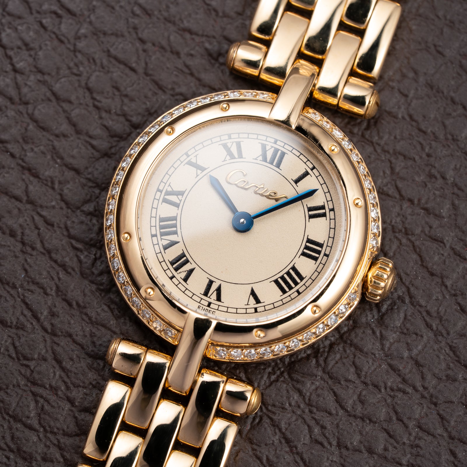 Cartier Panthère Ronde Vendôme Factory Diamond 18K Yellow Gold PM Cartier Service 2026 Ref. 66920 From 1990