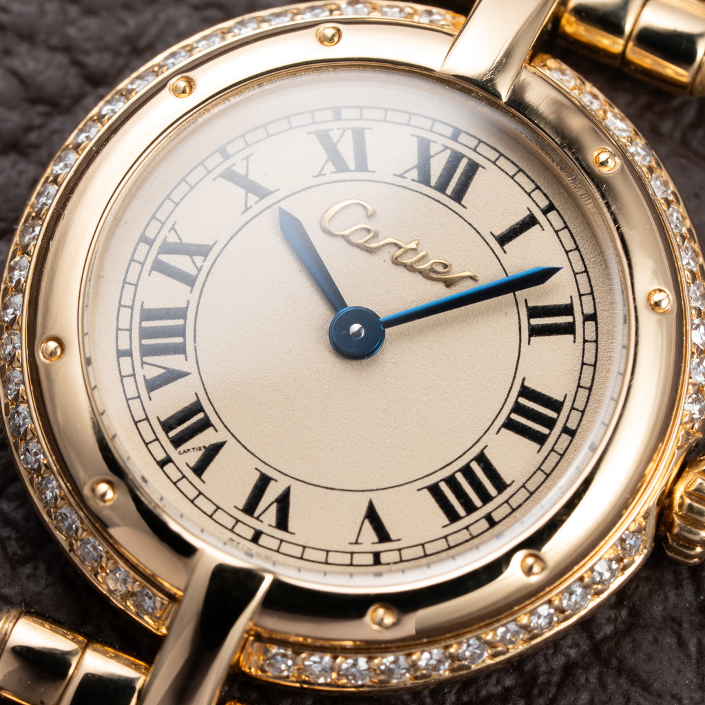 Cartier Panthère Ronde Vendôme Factory Diamond 18K Yellow Gold PM Cartier Service 2026 Ref. 66920 From 1990