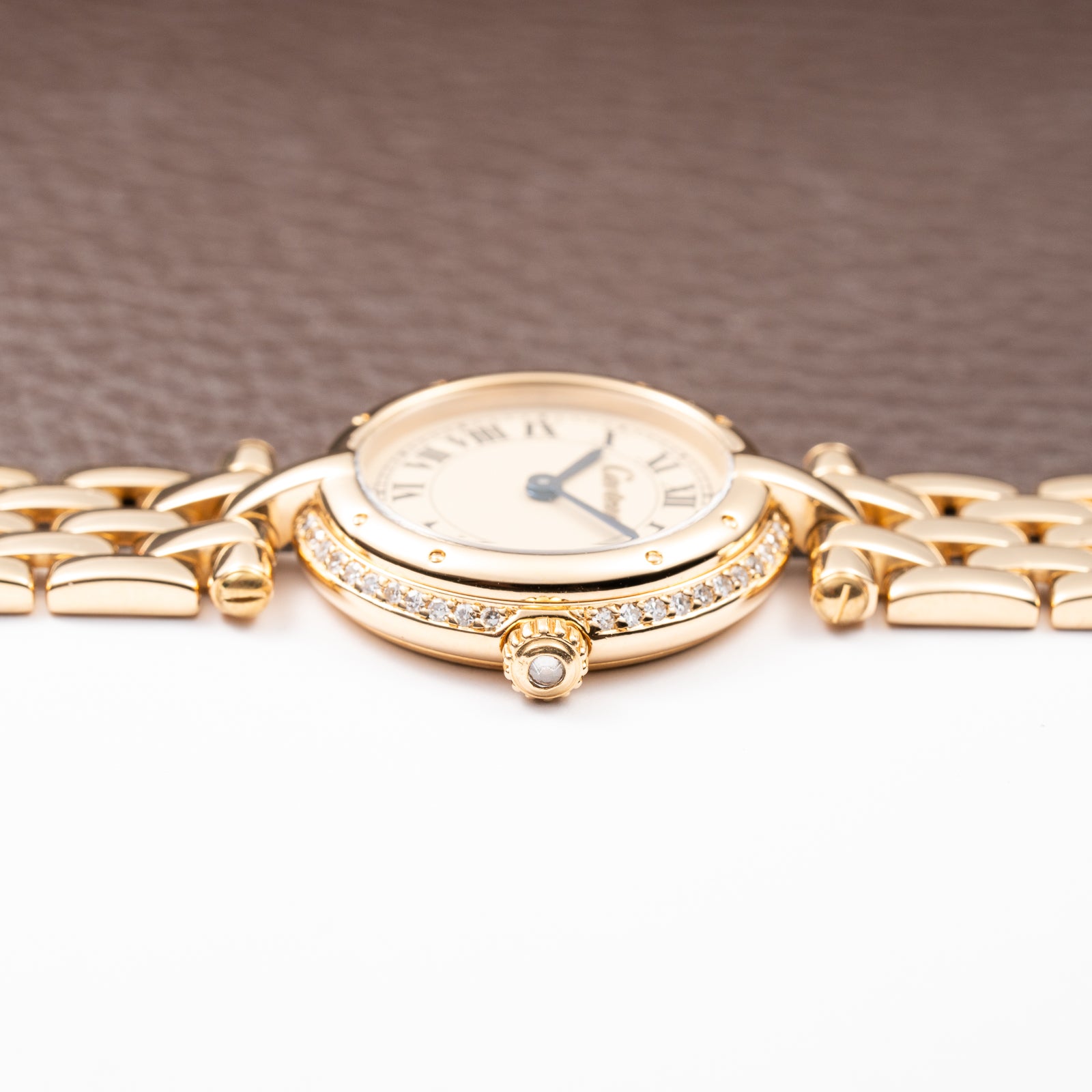 Cartier Panthère Ronde Vendôme Factory Diamond 18K Yellow Gold PM Cartier Service 2026 Ref. 66920 From 1990