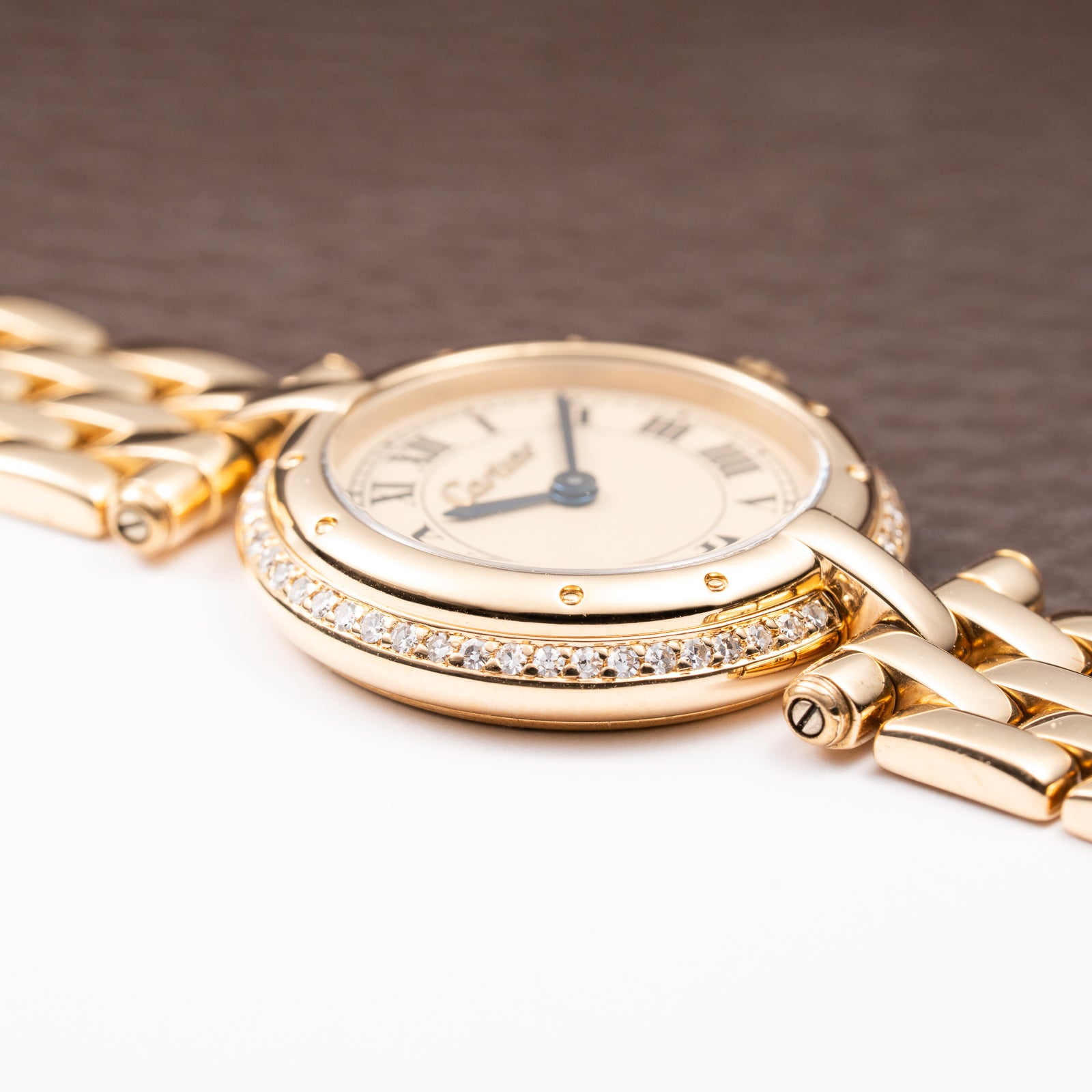Cartier Panthère Ronde Vendôme Factory Diamond 18K Yellow Gold PM Cartier Service 2026 Ref. 66920 From 1990