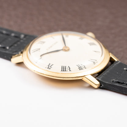 Cartier Retailed Baume et Mercier 18k Yellow Gold with Stock Numbers Ref 36493 from 1970s