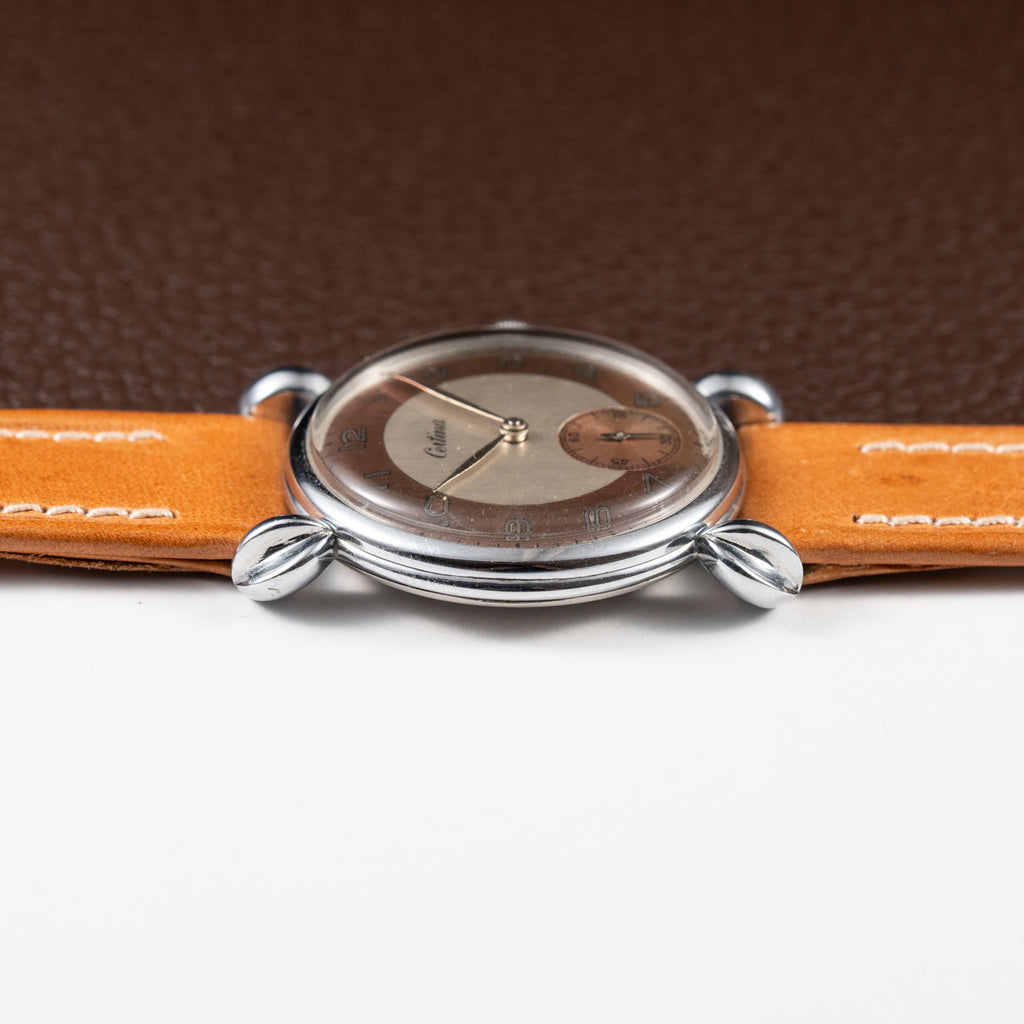 Certina Fancy Lugs Two-Tone Dial NOS 1940/50s