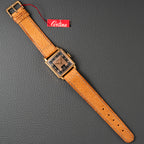 Certina NOS Square Two Tone Black & Salmon Dial 1940/50s