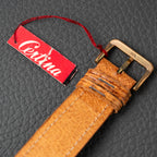 Certina NOS Square Two Tone Black & Salmon Dial 1940/50s