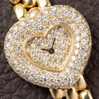 Chopard Happy Diamonds “Heart” Factory Pavé Diamond  18K Yellow Gold Ref. 535 1 From 1990s