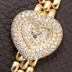Chopard Happy Diamonds “Heart” Factory Pavé Diamond  18K Yellow Gold Ref. 535 1 From 1990s