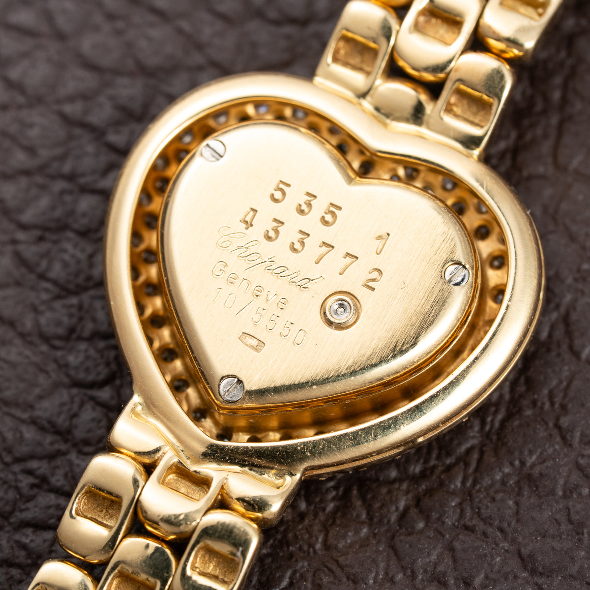 Chopard Happy Diamonds “Heart” Factory Pavé Diamond  18K Yellow Gold Ref. 535 1 From 1990s
