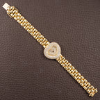 Chopard Happy Diamonds “Heart” Factory Pavé Diamond  18K Yellow Gold Ref. 535 1 From 1990s