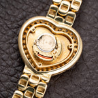Chopard Happy Diamonds “Heart” Factory Pavé Diamond  18K Yellow Gold Ref. 535 1 From 1990s