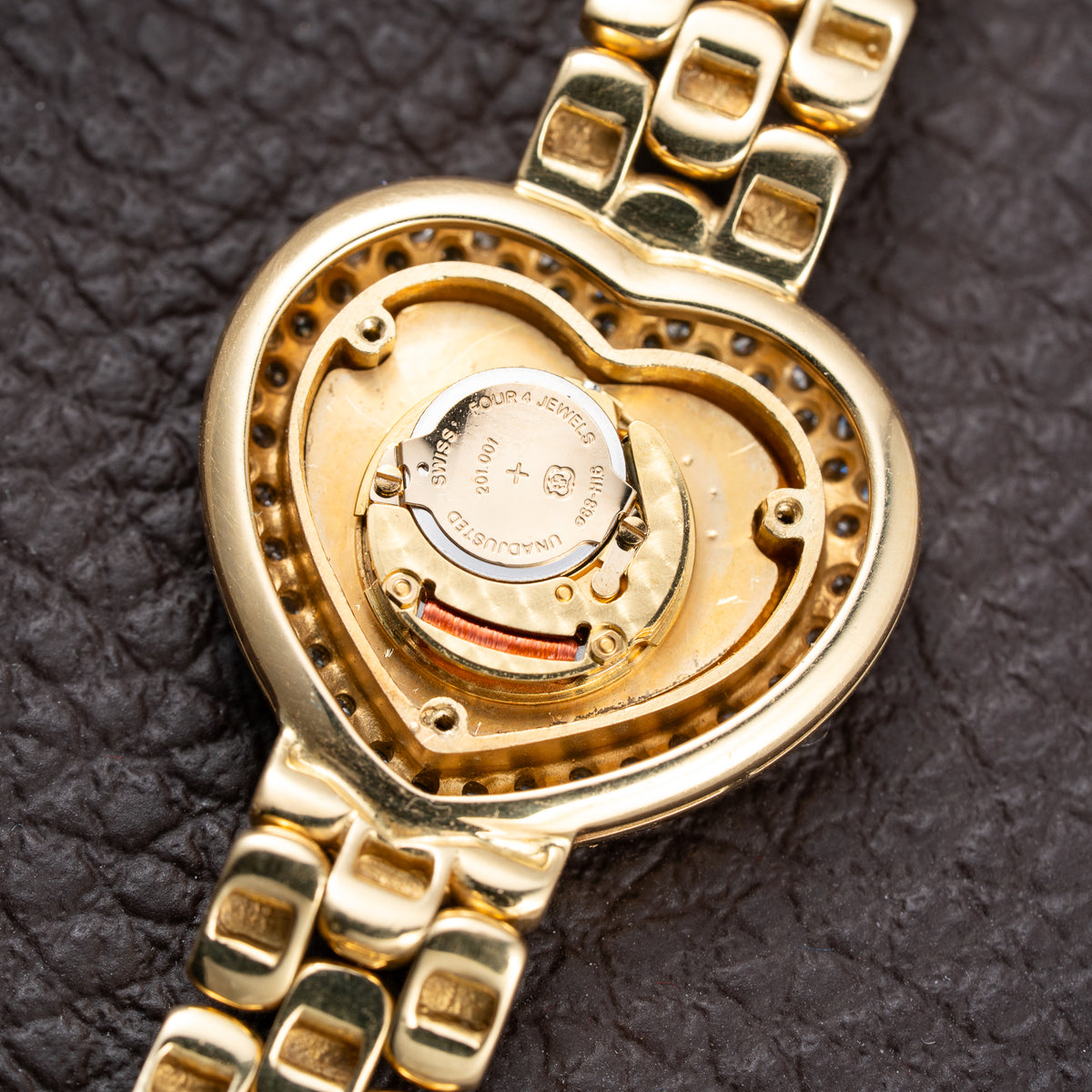 Chopard Happy Diamonds “Heart” Factory Pavé Diamond  18K Yellow Gold Ref. 535 1 From 1990s