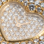 Chopard Happy Diamonds “Heart” Factory Pavé Diamond  18K Yellow Gold Ref. 535 1 From 1990s