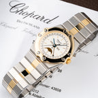 Chopard St. Moritz Triple Calendar Moonphase Gold/Steel Full Set Ref. 8042 from 1980s