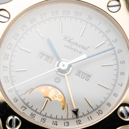 Chopard St. Moritz Triple Calendar Moonphase Gold/Steel Full Set Ref. 8042 from 1980s