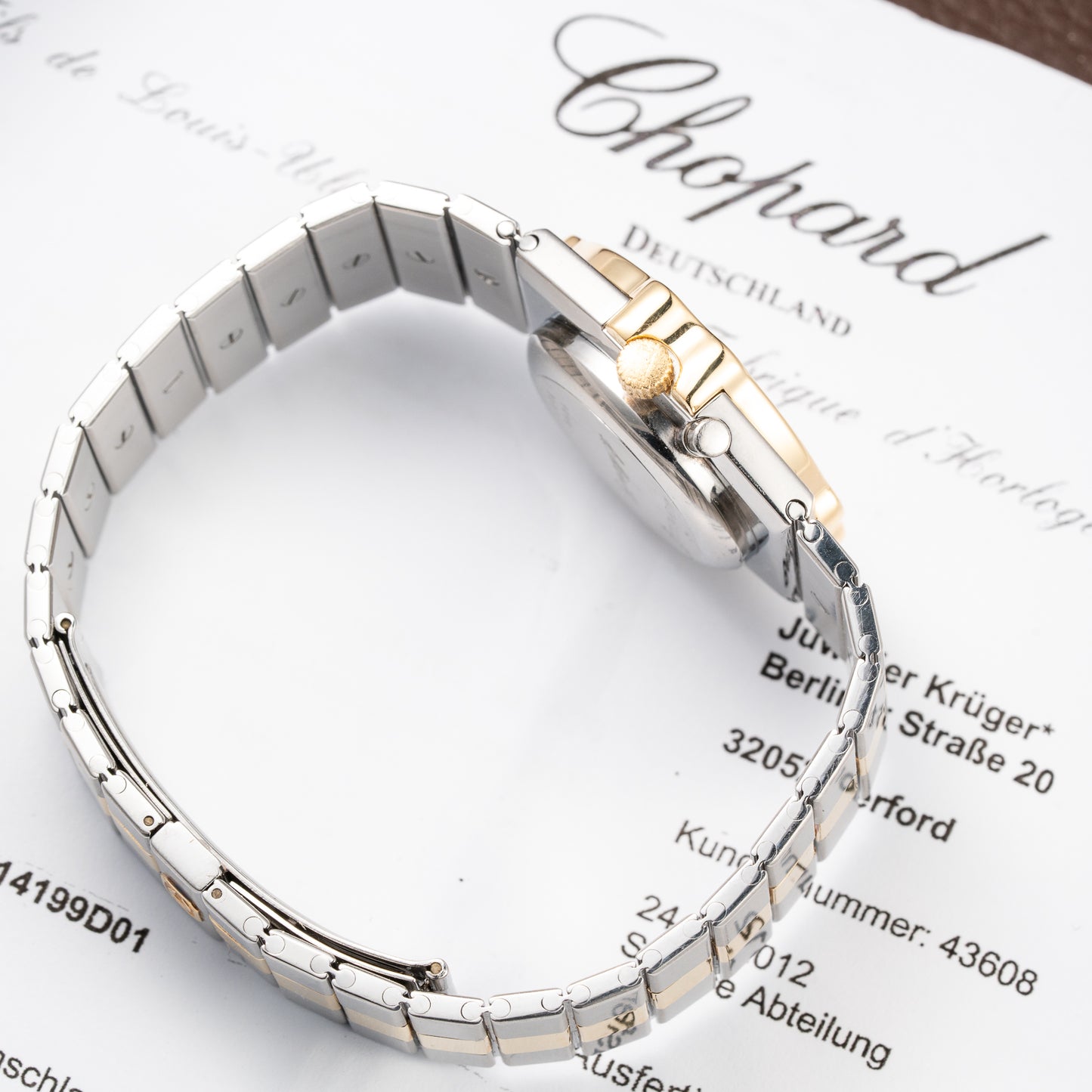 Chopard St. Moritz Triple Calendar Moonphase Gold/Steel Full Set Ref. 8042 from 1980s