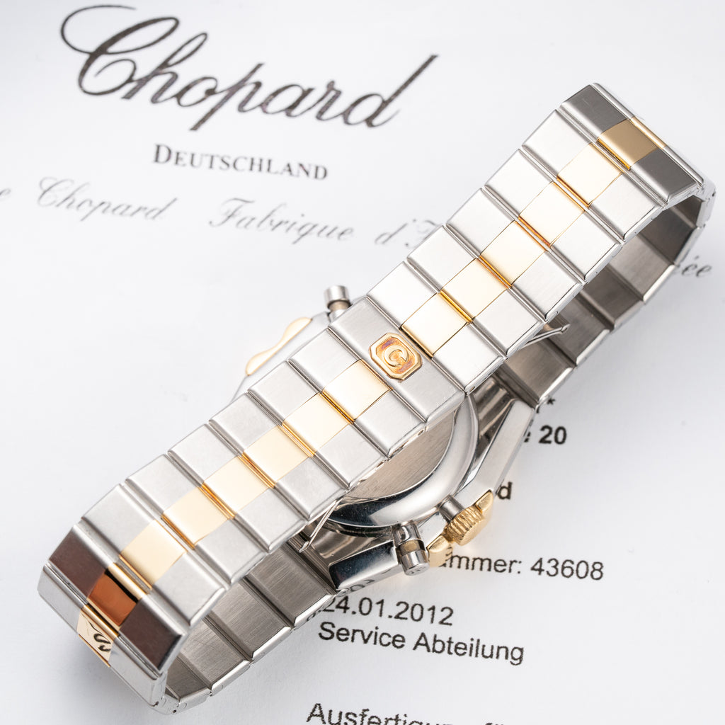 Chopard St. Moritz Triple Calendar Moonphase Gold/Steel Full Set Ref. 8042 from 1980s