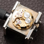 Chopard Tank Black Onyx Dial 18K Yellow Gold Jumbo Oversize Ref. 2012/2 from 1980s