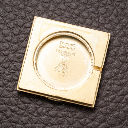 Chopard Tank Black Onyx Dial 18K Yellow Gold Jumbo Oversize Ref. 2012/2 from 1980s