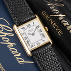 Chopard Tank 18k Yellow Gold Manual Winding Ref. 2111 with Original Box and Service Papers