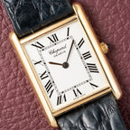 Chopard Tank XL Oversize Jumbo 18k Yellow Gold Quartz Ref 2221 from 1980s