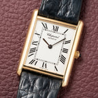 Chopard Tank XL Oversize Jumbo 18k Yellow Gold Quartz Ref 2221 from 1980s