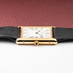 Chopard Tank XL Oversize Jumbo 18k Yellow Gold Quartz Ref 2221 from 1980s
