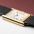 Chopard Tank XL Oversize Jumbo 18k Yellow Gold Quartz Ref 2221 from 1980s